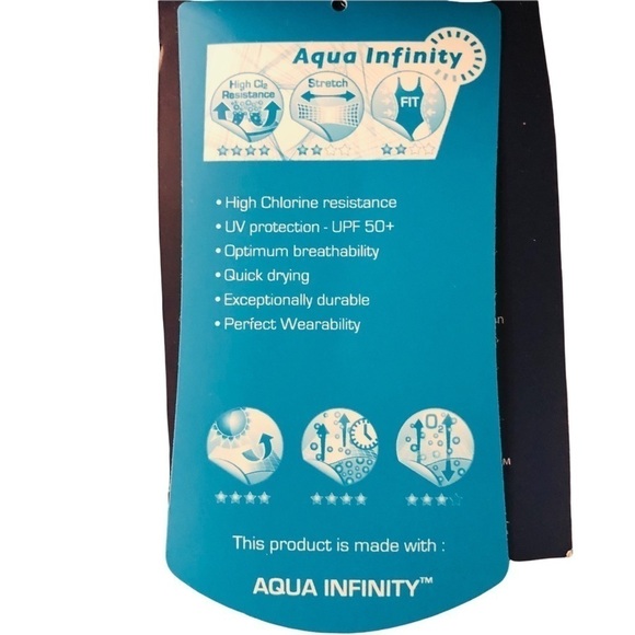 MICHAEL PHELPS WOMENS BLACK ONE PIECE SWIMSUIT SIZE 28 NWT - Picture 7 of 9